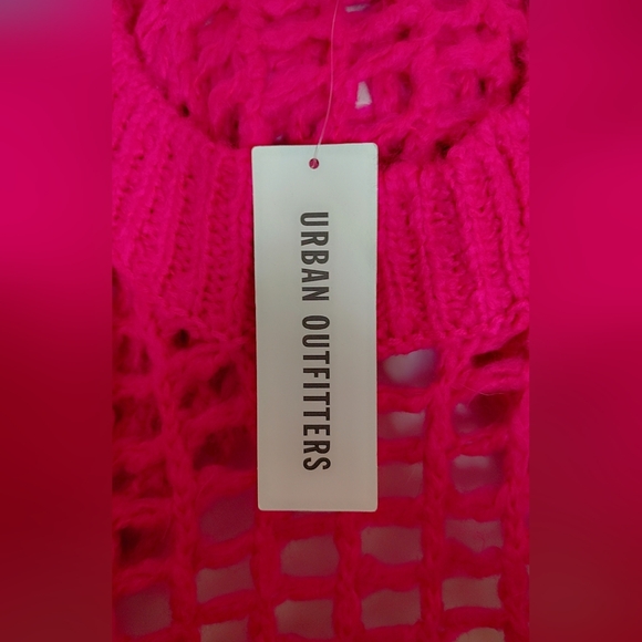 Urban Outfitters Pink Open-Knit Sweater 🩷 - Picture 6 of 7